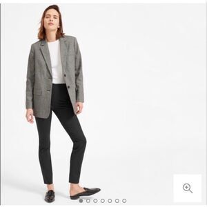 Everlane The Side Zip Skinny Ankle Pants Size 4 Stretch Cotton Black Casual